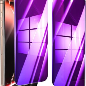 2 Pack Privacy Screen Protector for iPhone 16 Pro Max