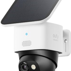Dual Cameras Solar Security Camera Outdoor Wireless