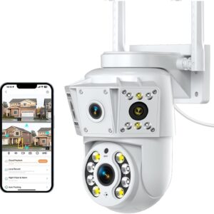Dual Lens Security Camera Outdoor