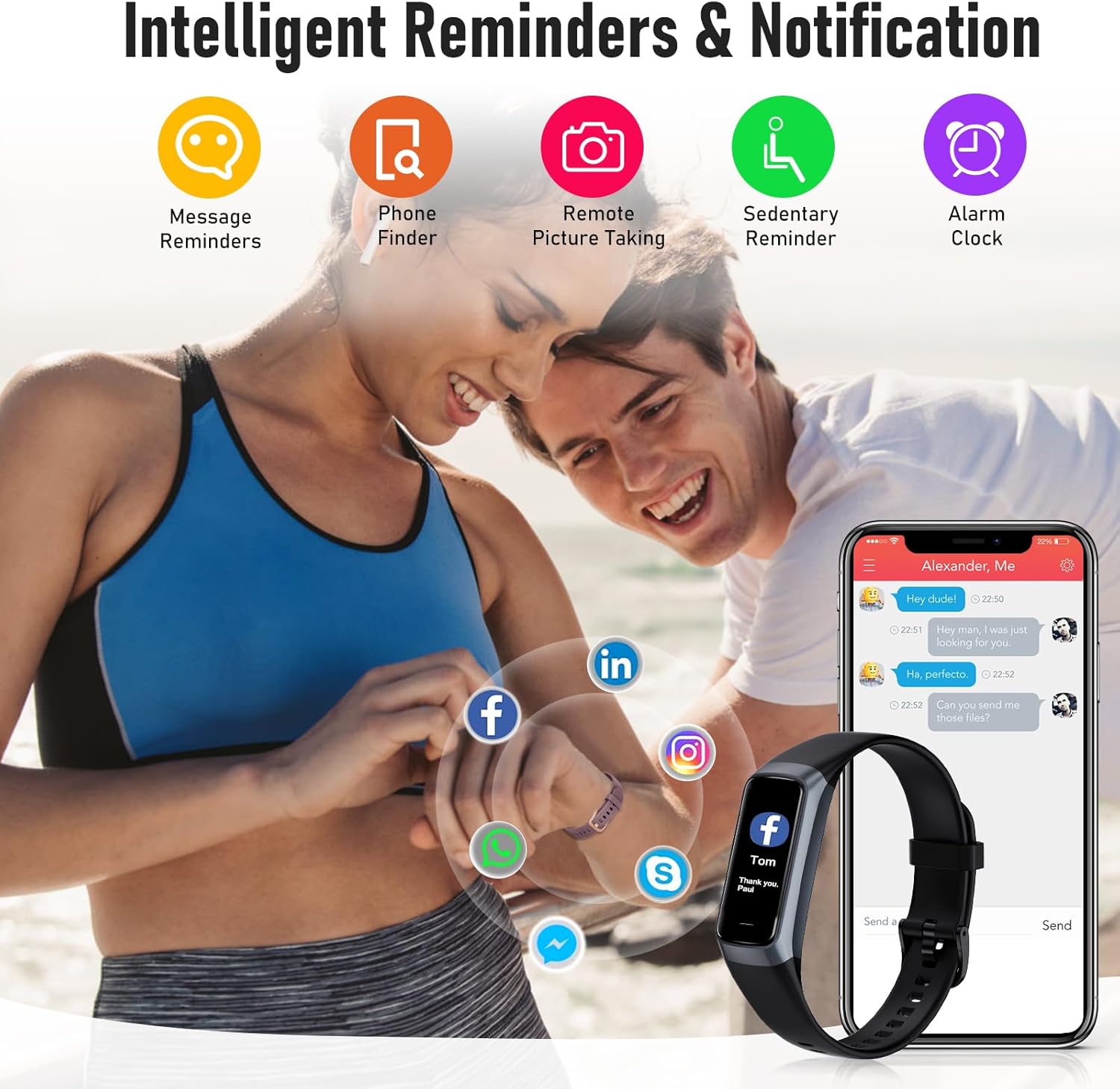 Fitness Tracker with 24/7 Heart Rate - Image 2