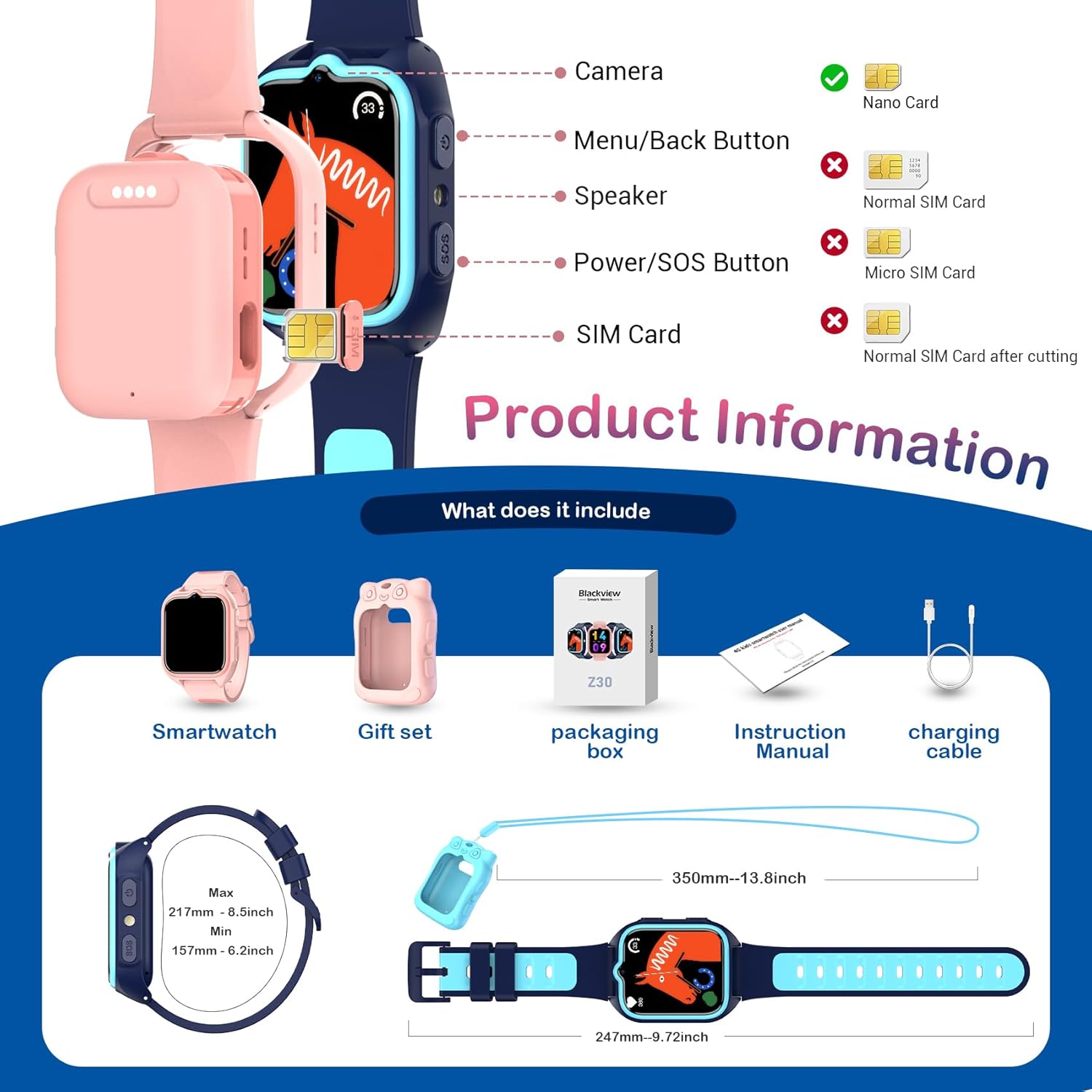Blackview 4G Kids Smart Watch - Image 2