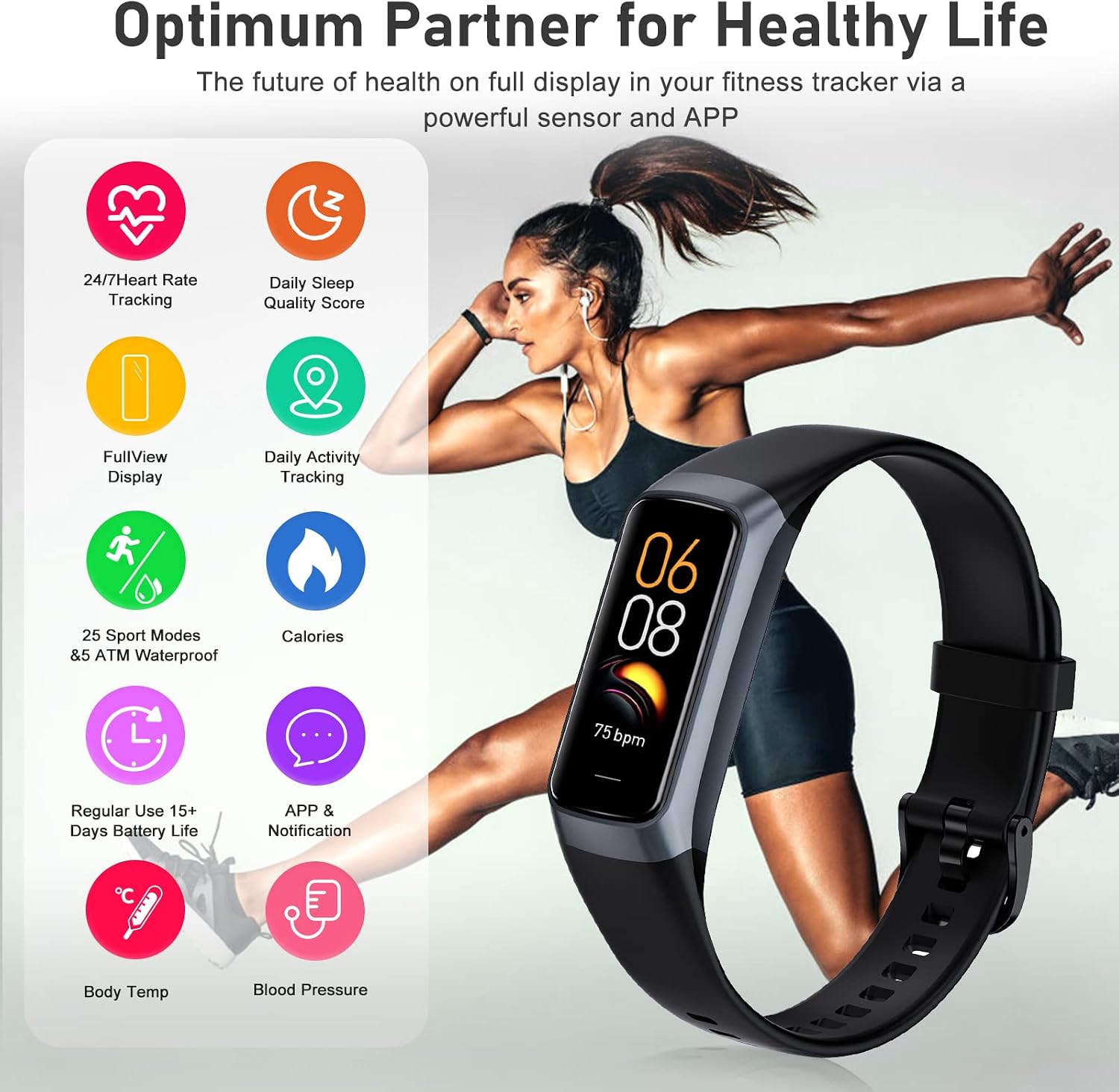 Fitness Tracker with 24/7 Heart Rate - Image 4